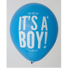 Royal Blue It's A Boy Printed Balloons